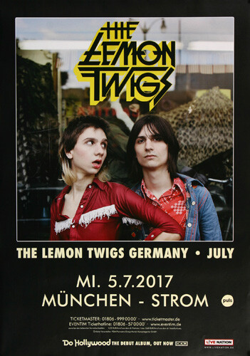 The Lemon Twigs - Germany, MüNchen 2017 | Konzertplakat | Poster-image