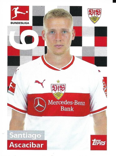 Topps Bundesliga 2018/2019 Sticker 251 Santiago Ascacibar VfB Stuttgart