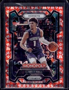 LaMELO BALL 2023-24 Panini Prizm Monopoly Free Parking Prizms #13