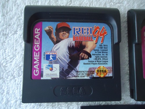 Lotto 3 Sega Game Gear Games 2 Baseball, 1, NHL "vedi foto per titoli " - Foto 2 di 6