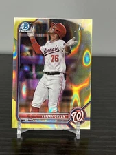Elijah Green 2022 Bowman Draft Yellow Lava 62/75 1st Bowman Chrome