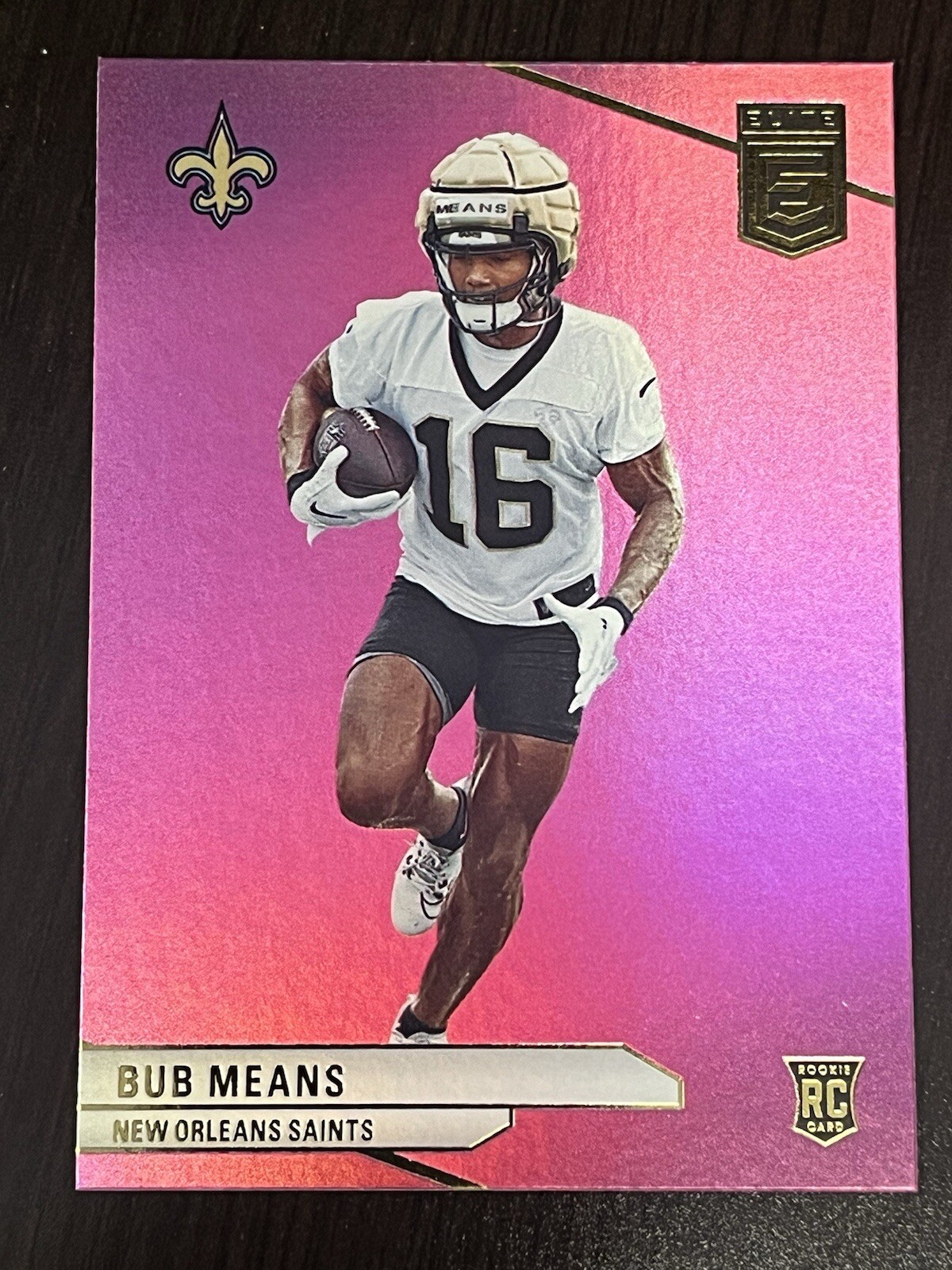 2024 DonRuss Elite-Bub Means-Pink-Rookie Card-Saints #133