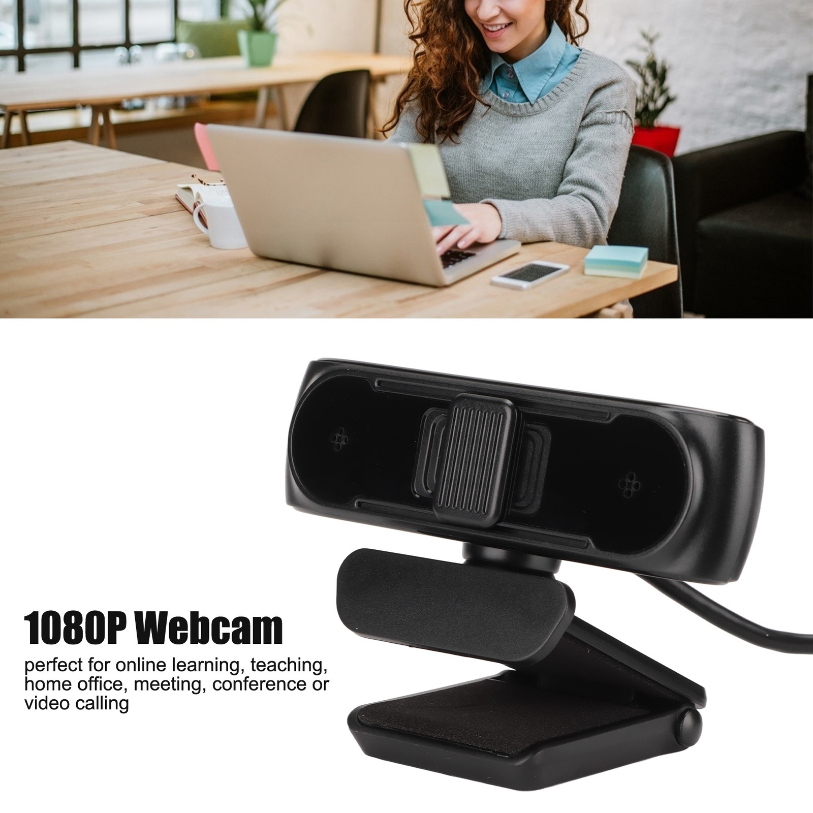 HD cam 1080P Autofocus Plug And Play Computer Camera With Mic For