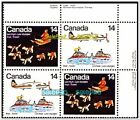 Canada 1978 Canadian Inuit Travel Plane Dog Face 56 Cent Mnh Stamp Corner Block