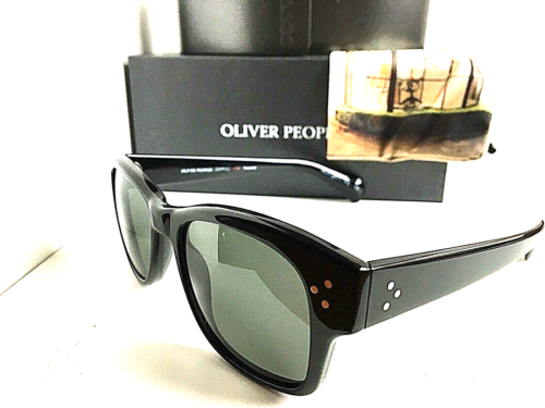 New Polarized Oliver Peoples Jannsson 51mm Black Men's Sunglasses - 第 3/9 張圖片