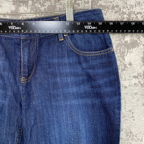 J Jill Denim Jeans Women SZ 2 31 x 30 Blue Mid Rise Straight Leg Stretch Comfort - Picture 5 of 17
