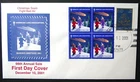 US, 2001 Santa Claus Indiana FDC & Tied On, 2001-1 Design & ALA Seals, Unused