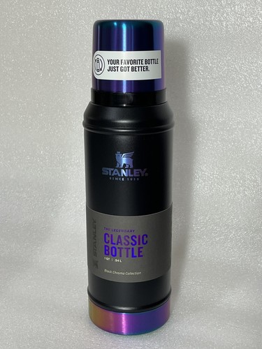 Stanley BLACK Chroma Classic Legendary Bottle  1.0 QT  Thermos RARE NEW - Picture 1 of 9
