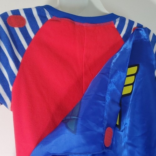 Wonder Woman Size S PJs Footie Pajamas Hero Fleece Long Sleeve WW84 DC Comics - Picture 9 of 10