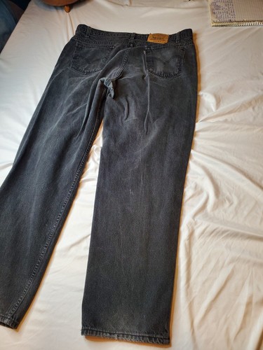 90s Levi's Jeans Black w/ White Tab Mens 40x34 (39x32) High-Rise Hole READ - Picture 18 of 21