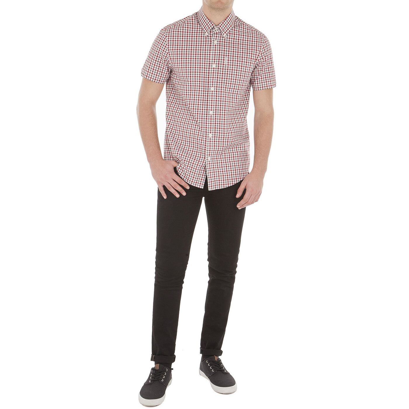 BEN SHERMAN SS House Gingham hemd off Weiß - Casual Hemd Tartan Check Mod NEU BEN SHERMAN SS House Gingham hemd off Weiß - Casual Hemd Tartan Check Mod NEU