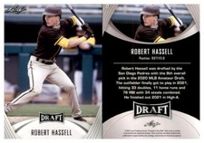 Robert Hassell 2021 Leaf Draft Prospect Card Washington Nationals #17