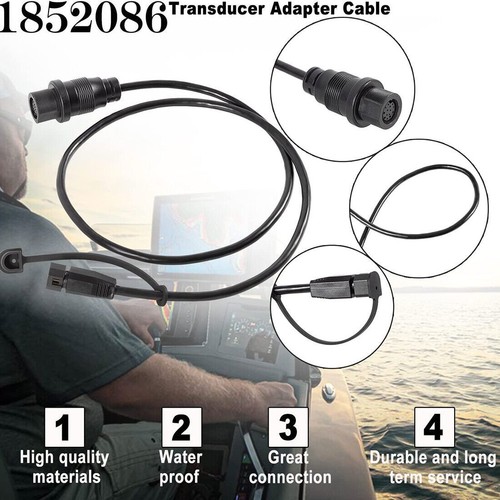 for Minn Kota MKR-MDI-2 Humminbird HELIX Sonar Transducer Adapter Cable 1852086 - Picture 19 of 21