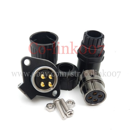 IP67 4pin Waterproof Connectors,Industrial Electric Aviation Auto Power Plug 30A - Picture 6 of 7
