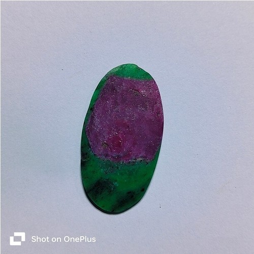 Ruby Zoisite Cabochon Natural Green Ruby Zoisite Loose Gemstone 56 Cts. ME-9622 - Picture 3 of 3