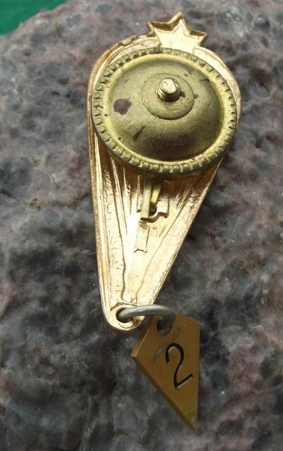 Rare Russian Soviet Military Army Parachute Soldier 10 Jumps Award Uniform Badge - Picture 2 of 2