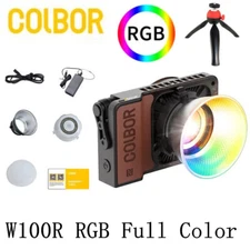 COLBOR W100R RGB Full Color Pocket Led Video COB Light 2700K-6500K APP Control 