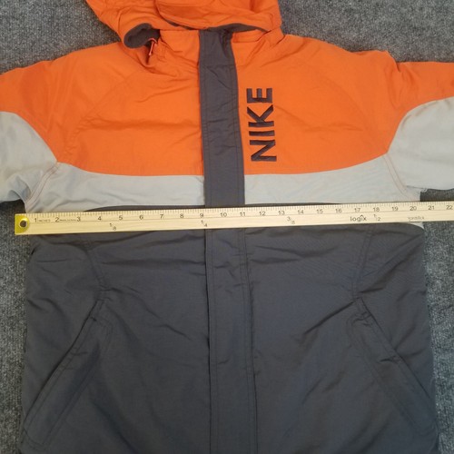 Nike Jacket Youth Size M 10-12 Reversible Fleece Lined Full Zip Removable Hood - Picture 9 of 23