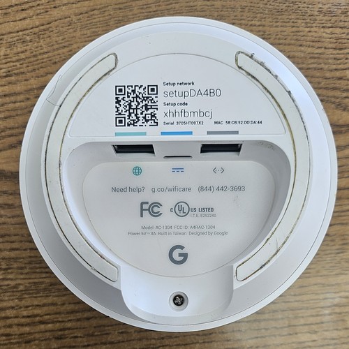 Google Home Wi-Fi Mesh Router System Model AC1304 - USED - Picture 2 of 3