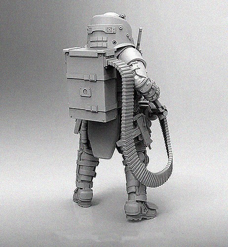 Resin Kit 473 1/24 Figures Avant-Garde Heavy Artillery - Picture 7 of 7