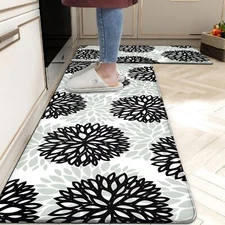 Kitchen Mats Set of 2 Cushioned Anti Fatigue Kitchen Rugs Non Slip Waterproof...
