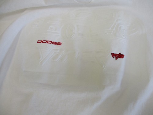NEW Vintage Dodge Viper RT/10 EMBOSSED Driver Shirt Made In USA 90’s NOS - Picture 2 of 9