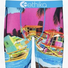 ETHIKA MENS STAPLE UNDERWEAR BOXER VACAY DREAMS MULTI COLOR