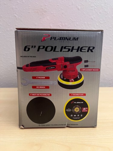 BRAND NEW IN BOX Platinum Serie 6" DUAL-ACTION POLISHER/ BUFFER 6-SPEED 6800 OPM - Picture 4 of 5