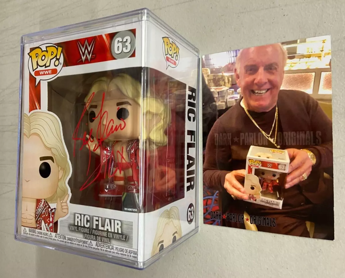 Funko Pop WWE Autographed Signed Ric Flair #63 Red Robe WWF ...