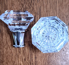 Crystal Polished Chrome Curtain Rod Finials 2.5  Unthreaded 5/8  Fit