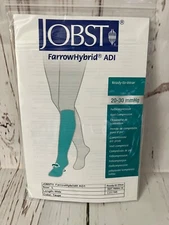 Jobst FarrowHybrid ADI Foot Compression Liner Sock Size Large Wide Taupe NEW!