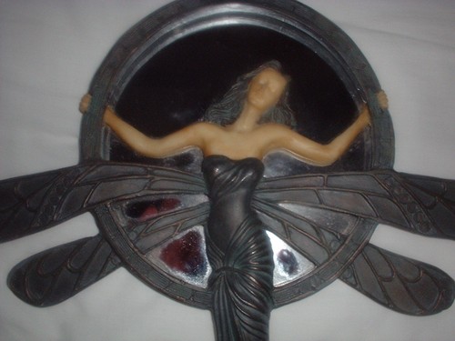 2 italienische Tuscano Stil (12" L x 13" B & 7" B) Holz & figürliche Spiegel, kostenloser Versand - Bild 3 von 6