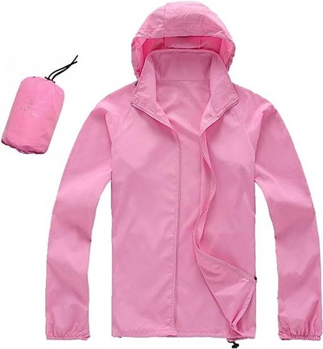 Sunproof Waterproof Windbreaker, Women& Men's Hooded Lightweight - Picture 15 of 23