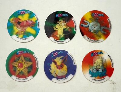 Pokemon BOOMER Pogs/Tazos - 1999 - Sie wählen - Rare - Vintage