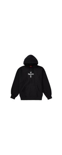 Supreme Cross Box Logo Hoodie schwarz mittlere Box Logo FW20 - Bild 2 von 2
