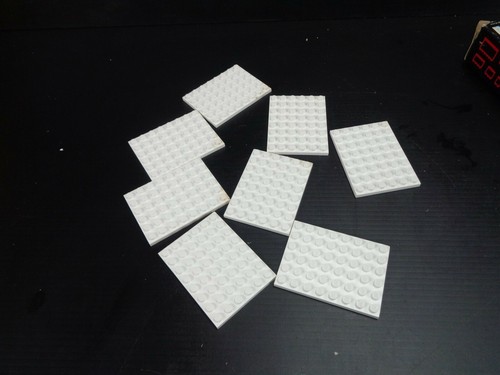 Vintage 1960's LEGO System by Samsonite 229/A 6X8 White Base Plates in BOX - Picture 6 of 10