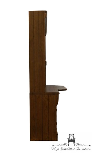LEXINGTON FURNITURE Solid Oak Early American Country Style 54" Student Desk w... - Picture 8 of 10