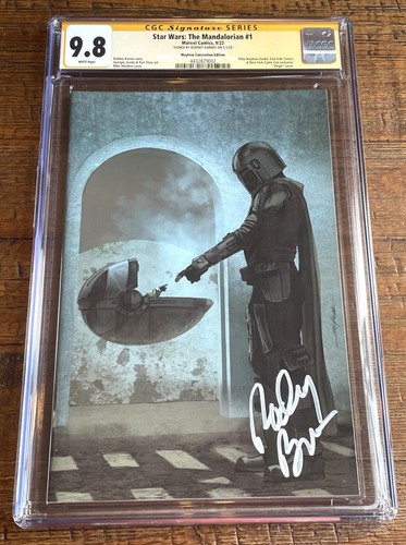 STAR WARS THE MANDALORIAN #1 CGC SS 9.8 RODNEY BARNES SIGNIERT NYCC EXCL VARIANTE