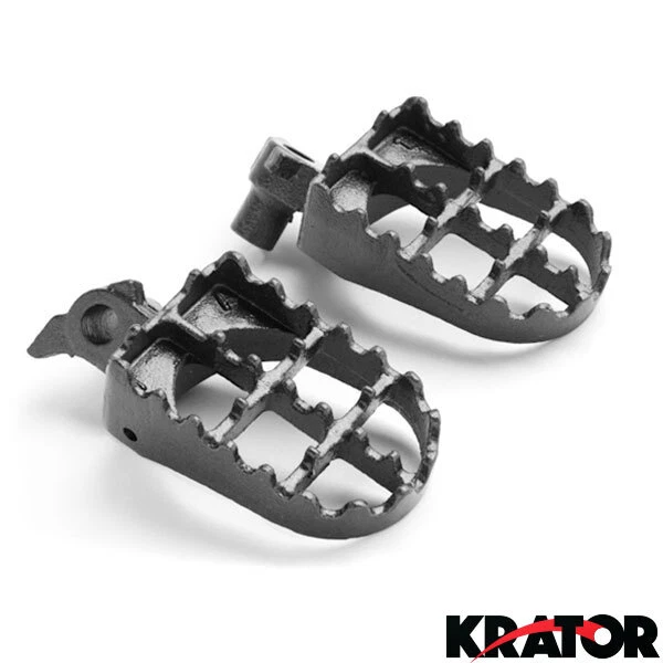 Clavijas de pie de acero para motocross Dirtbike para Yamaha Gas Gas WR250F WR400F YZ450F gris Foto 2 de 4