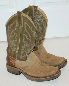 justin tekno crepe square toe