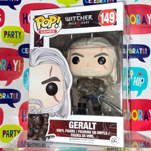 Geralt The Witcher Wild Hunt Funko Pop Games 149 + Protector