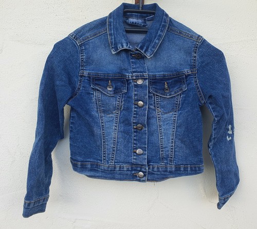 Kinder Jeans Jacke Jeansjacke Weste Mädchen Gr. 128 Wie Neu Pepperts ( 1550 ) - Bild 1 von 5