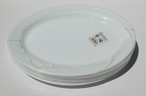 Arcoroc 67107 Opale Ristorante Bianco 12 Piatti Ovali 1/2" Bordo Largo Nuovo C1061 - Foto 13 di 13