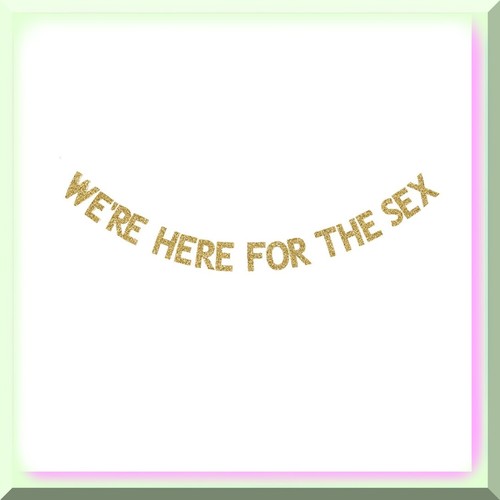 Glitzernde Überraschung: Lustiges Gender Reveal Party Banner & goldene Papiergirlande - perfekt - Bild 2 von 4