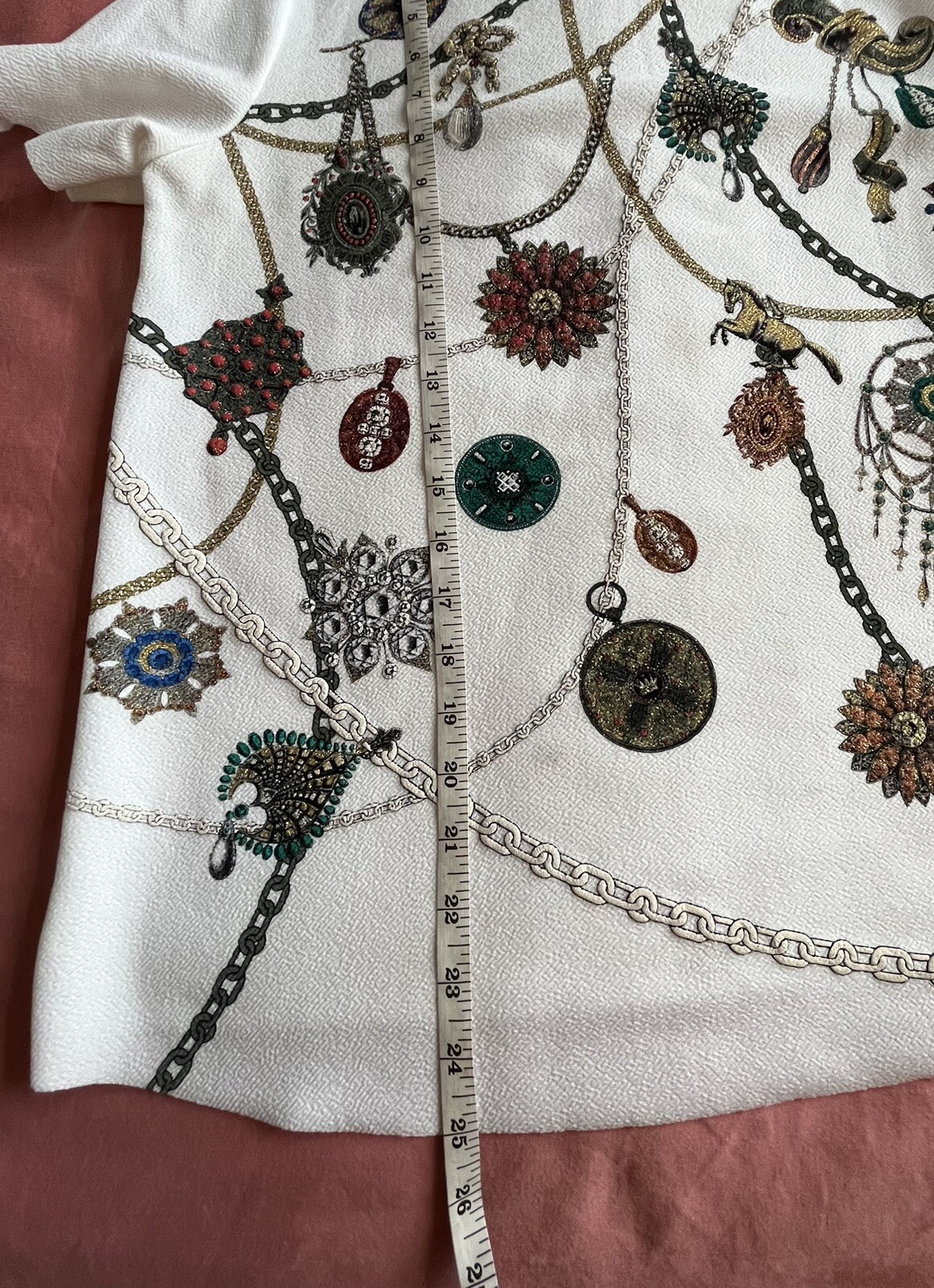 Zara Basic Elegant, Glitter, Graphic Print Polyes… - image 14