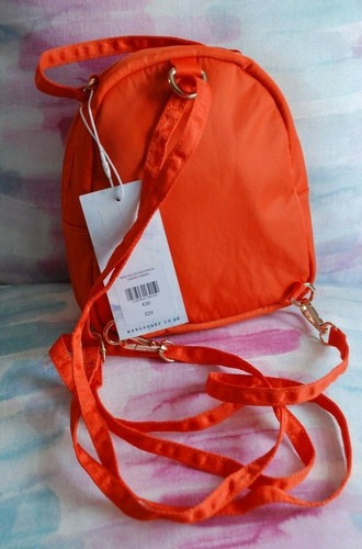 WAREHOUSE Mini ORANGE Nylon backbag cute BNWT! RRP £24 - Picture 5 of 6