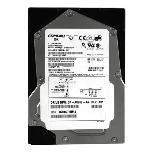 Hard Drive Compaq 188014-001 BF00963643 9.1GB 15K 4MB SCSI Ultra3 3.5'' - Picture 3 of 3