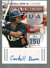 2014 Elite Extra Edition USA Baseball 15U Signatures #19 Cordell Dunn Jr. 182/19