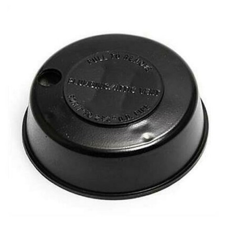 Camco RV 2" Repl. Plumbing Attic Vent Cap w/ Spring Clips - BLACK (40137) - NEW - Picture 1 of 3