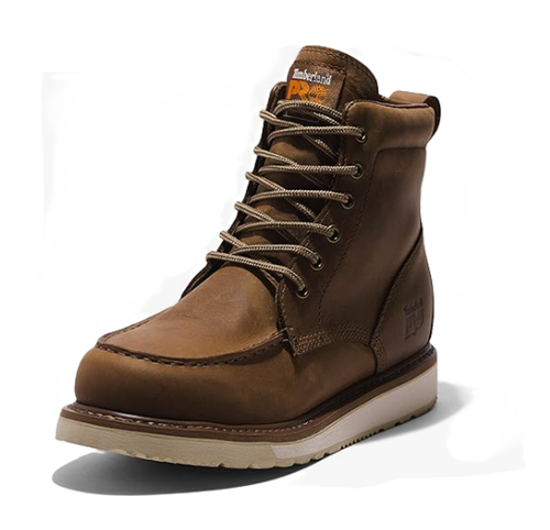 Timberland PRO Men's Soft Wedge 6" MOC Toe Boots Brown A5SXH i - Picture 2 of 7